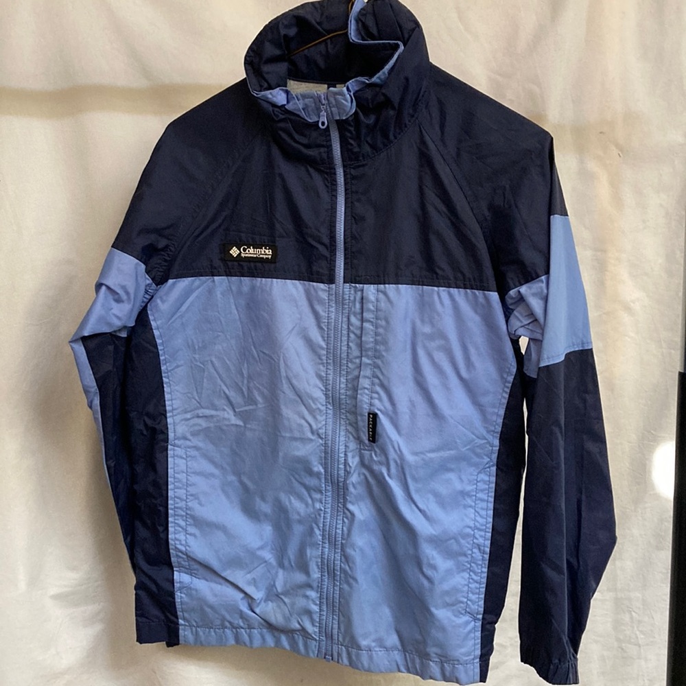 Columbia cotton lined shell with hood